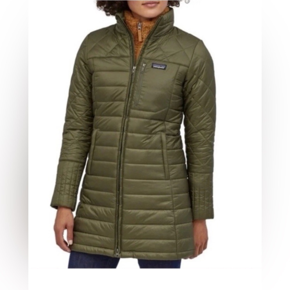 Patagonia Radalie Insulated Parka Industrial Green Puffer Quilted XS​